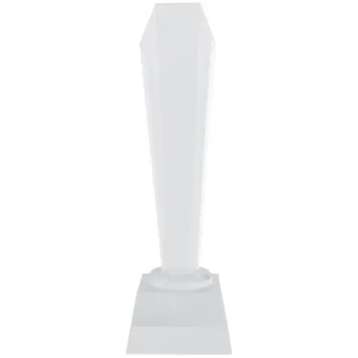 Large Pillar Crystal Trophy Front